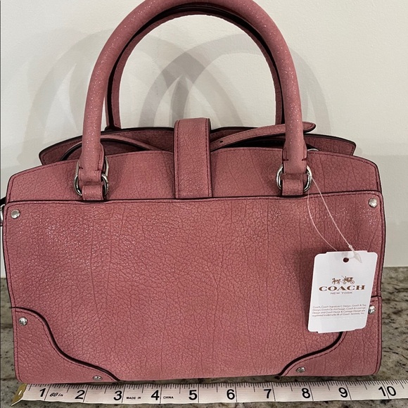 ⭐️HOST PICK⭐️ NWT 💯% Authentic Coach Glitter Rose Mercer Satchel 24 - Picture 2 of 9